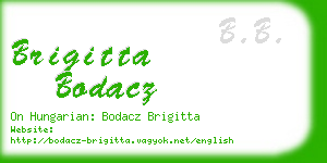 brigitta bodacz business card